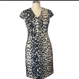 Mossimo Supply Co. Black and White Animal Print Mini Dress
